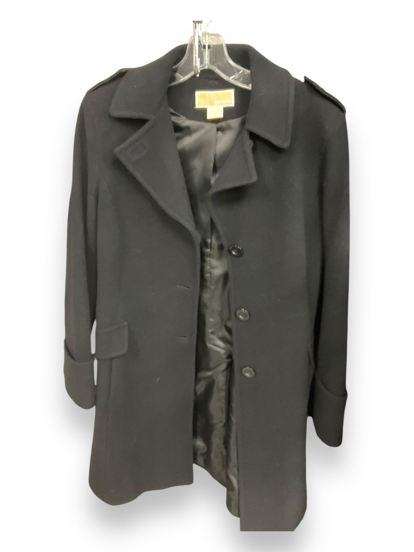 Coat Peacoat By Michael By Michael Kors In Black, Size: M