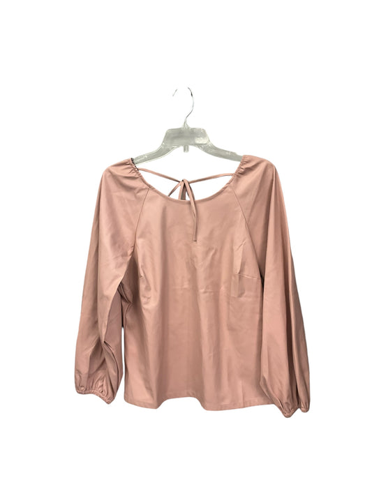 Blouse Long Sleeve By J. Crew In Pink, Size: Xl