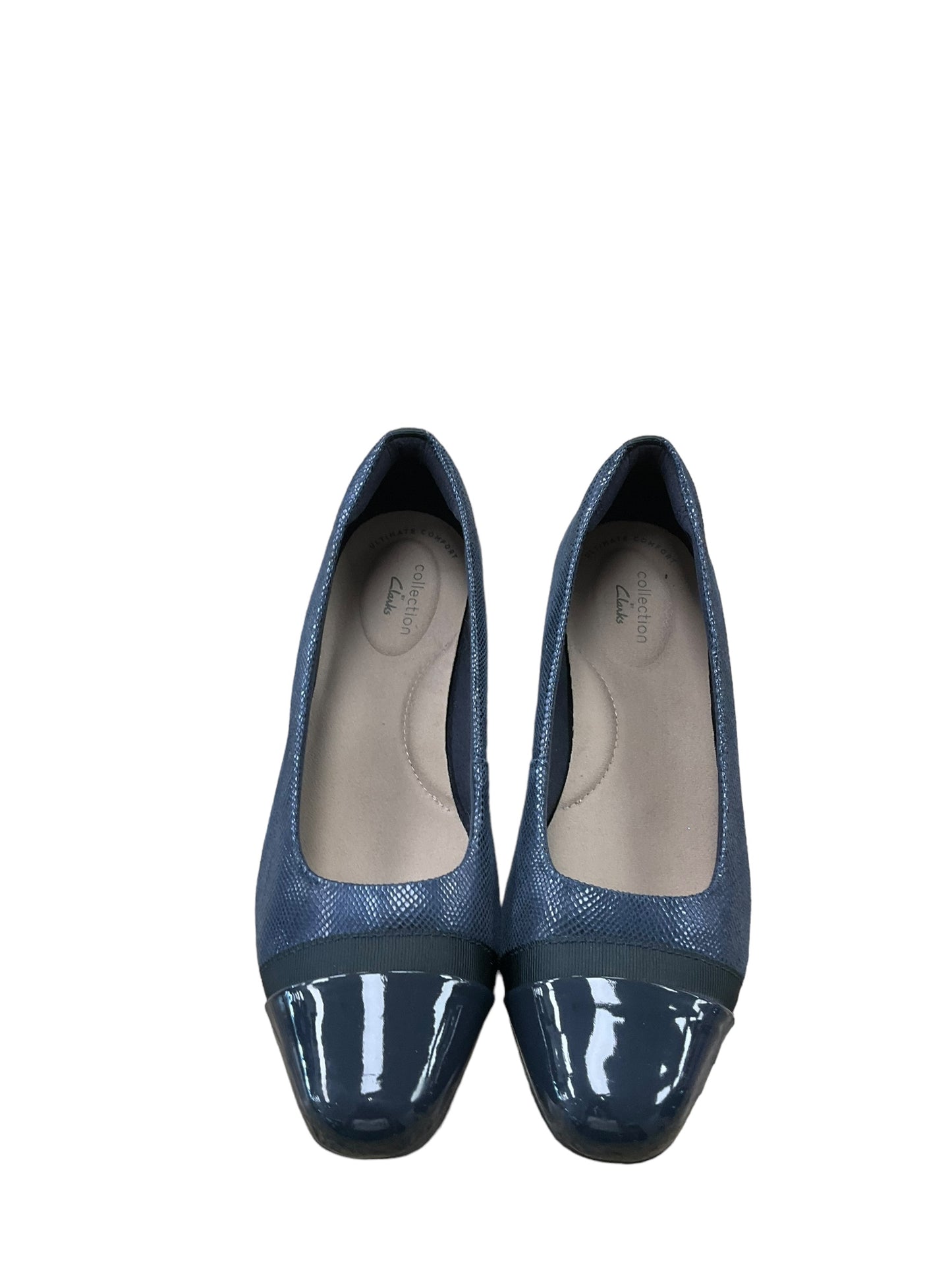 Shoes Flats By Clarks In Blue, Size: 8