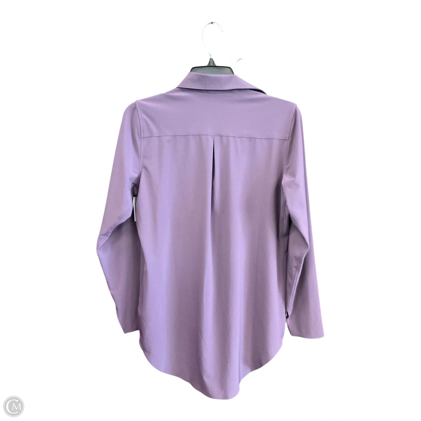 Athletic Top Long Sleeve Collar By Athleta In Purple, Size: Xs