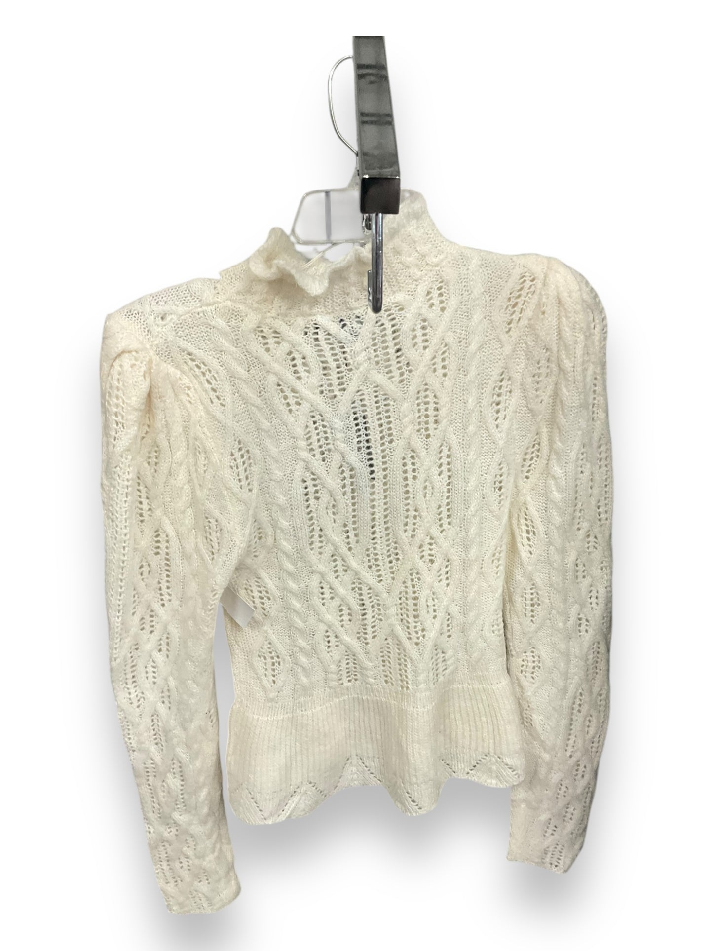 Sweater By Express In Ivory, Size: Xs