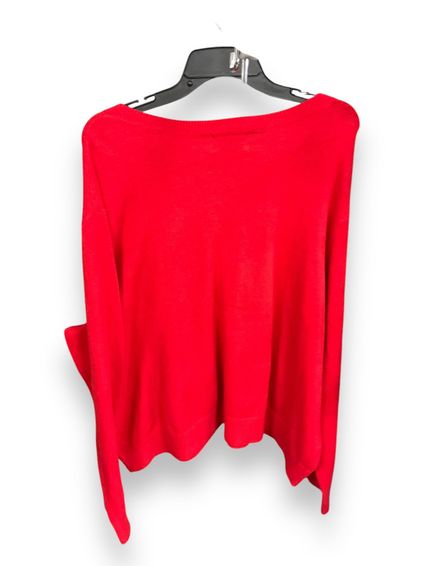 Sweater Cardigan By Old Navy In Red, Size: 4x