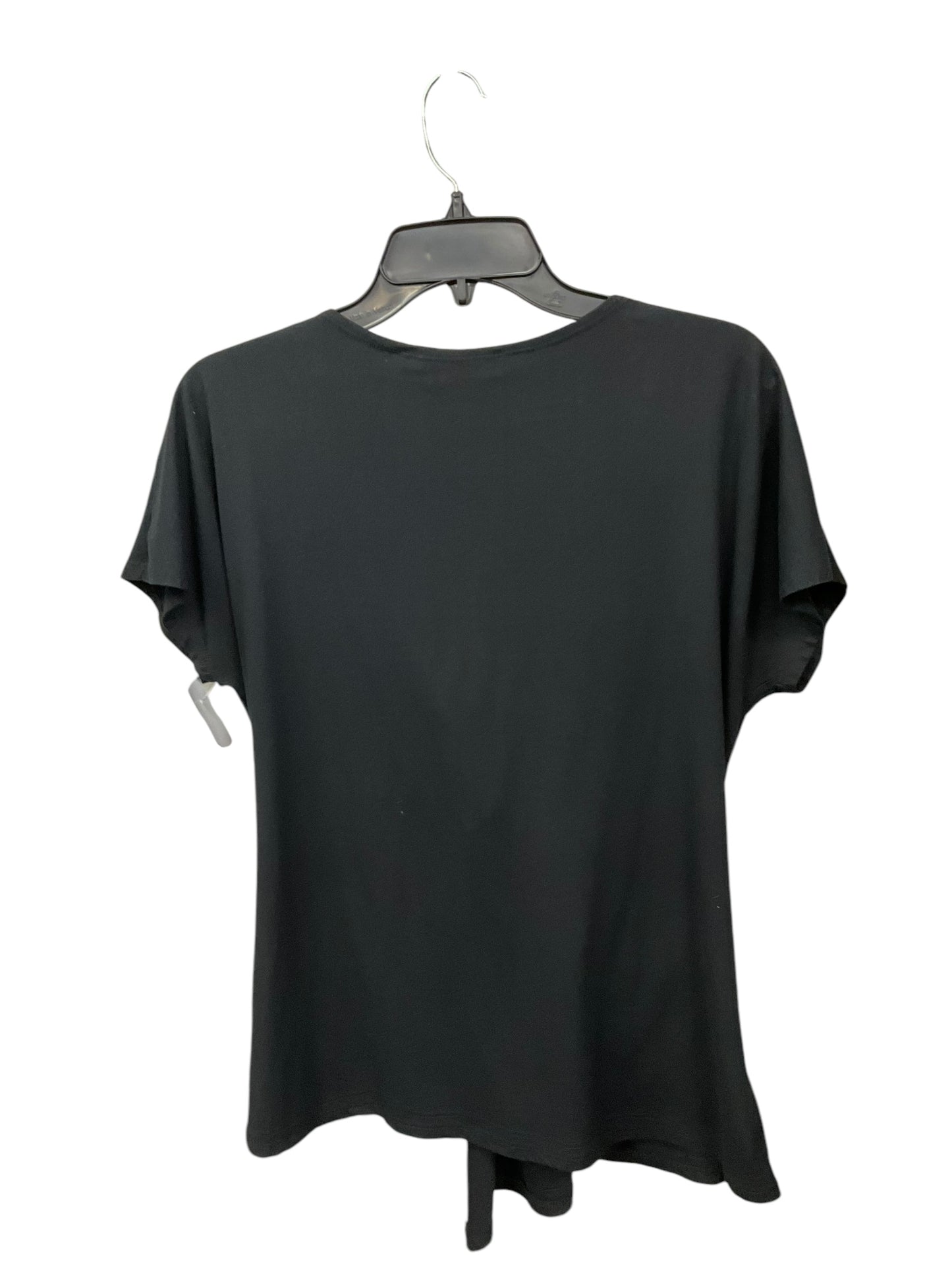 Blouse Short Sleeve By Andree By Unit In Black, Size: M