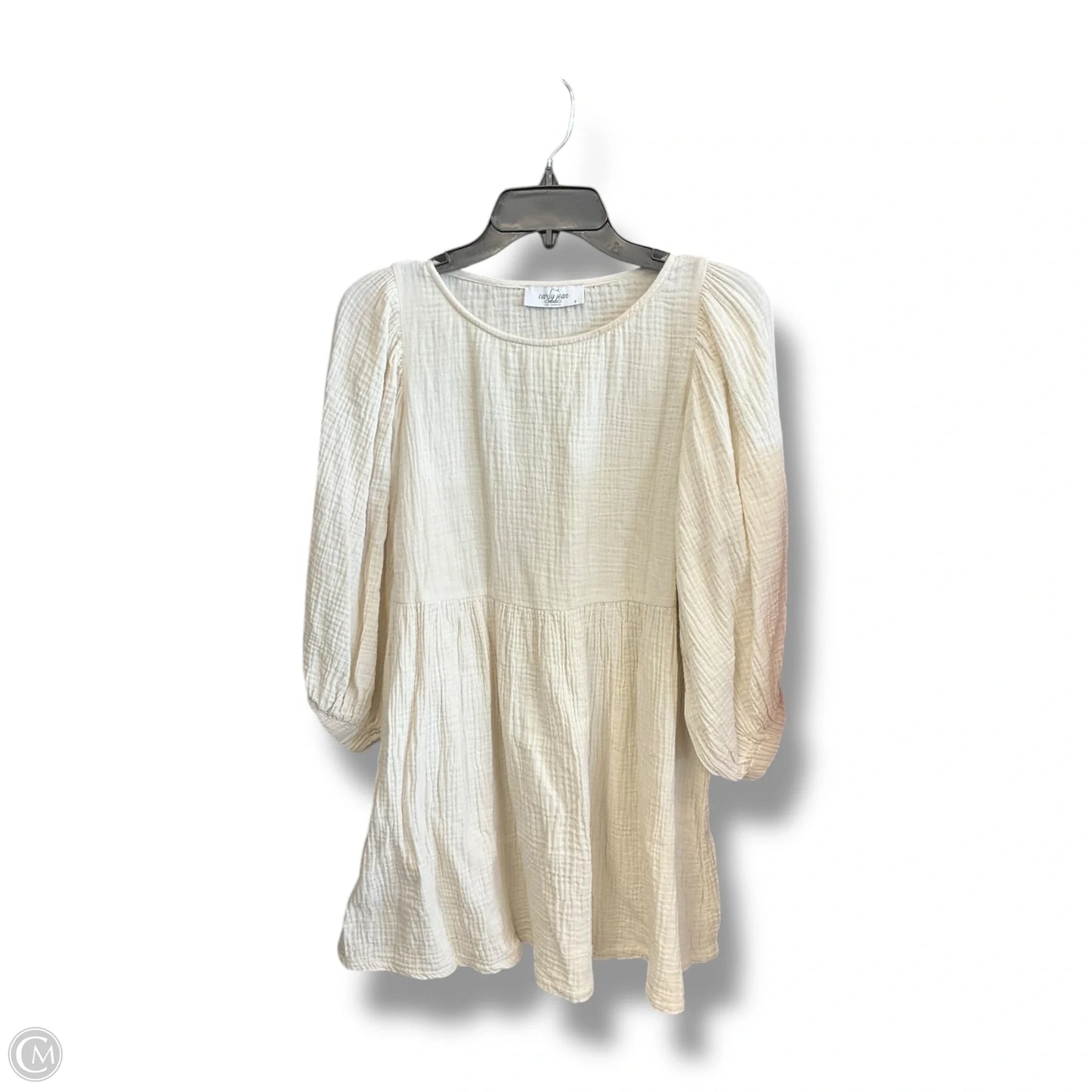 Top 3/4 Sleeve By Clothes Mentor In Ivory, Size: S