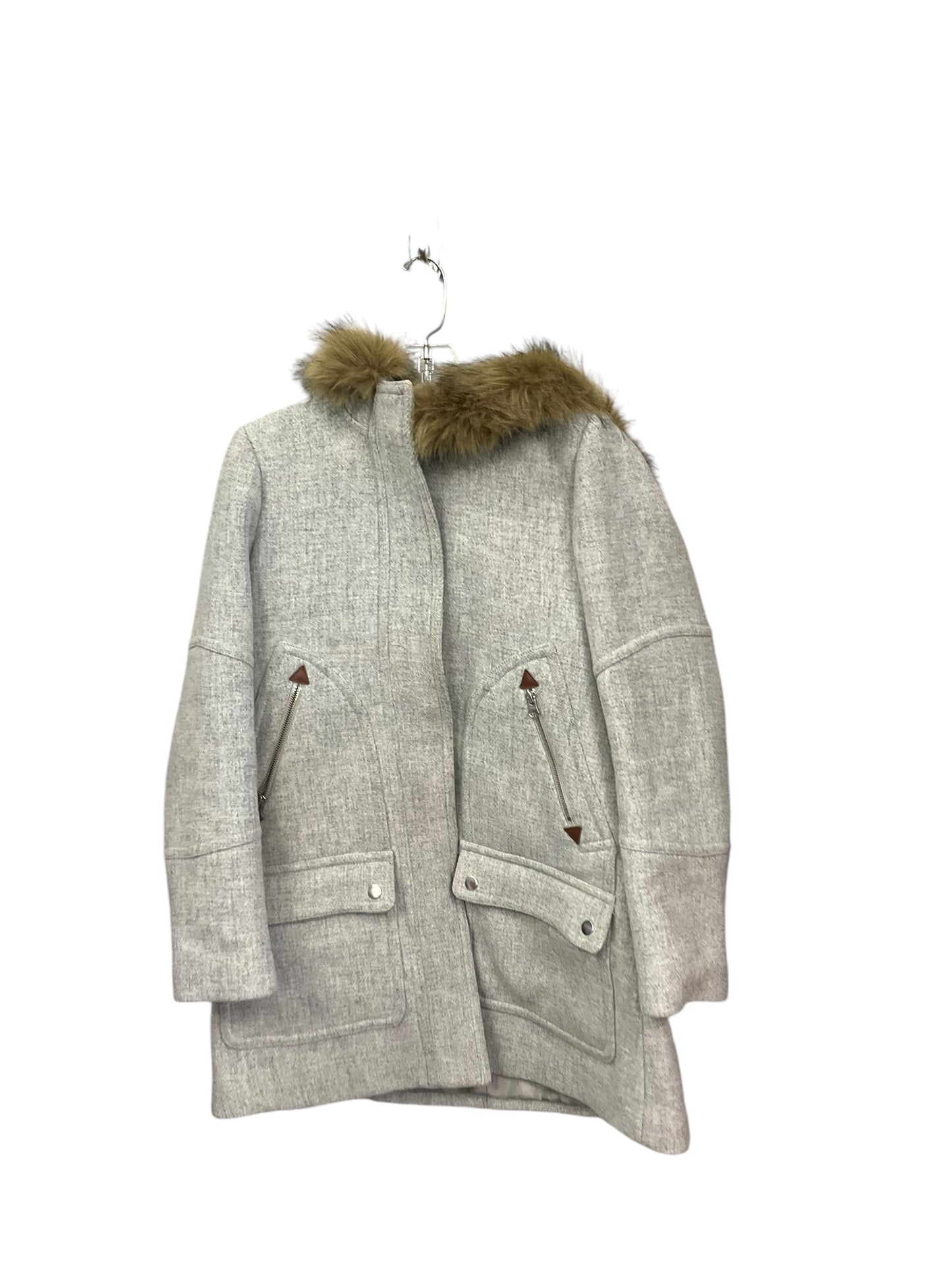 Coat Parka By J. Crew In Grey, Size: S