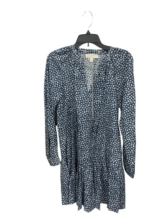 Dress Casual Midi By Michael By Michael Kors In Blue, Size: M