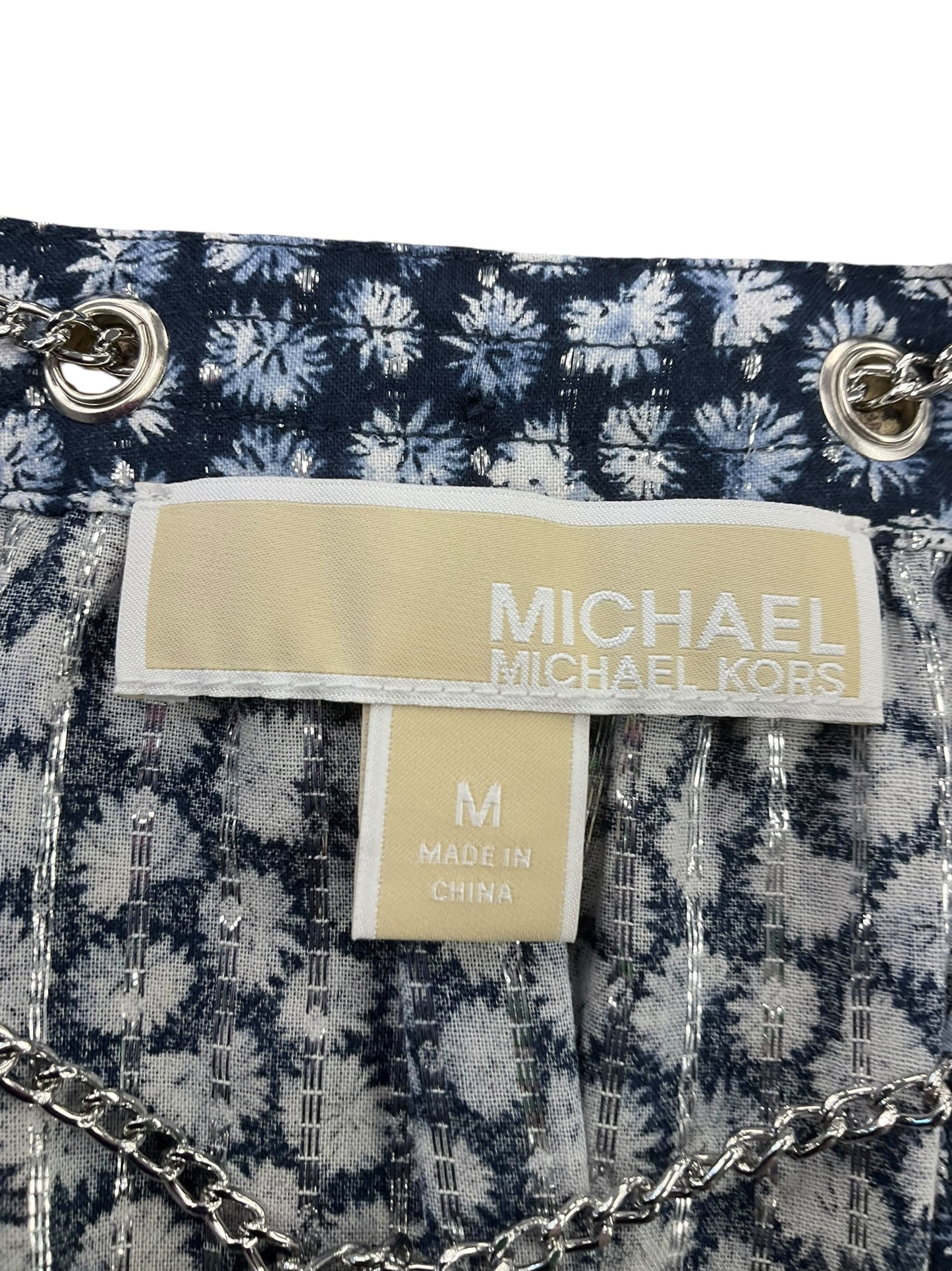 Dress Casual Midi By Michael By Michael Kors In Blue, Size: M