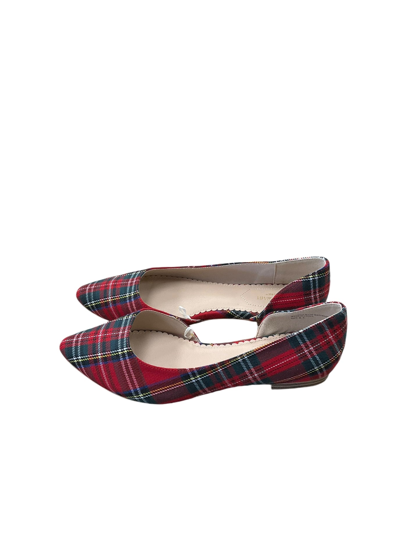 Shoes Flats By Isaac Mizrahi In Plaid Pattern, Size: 8.5