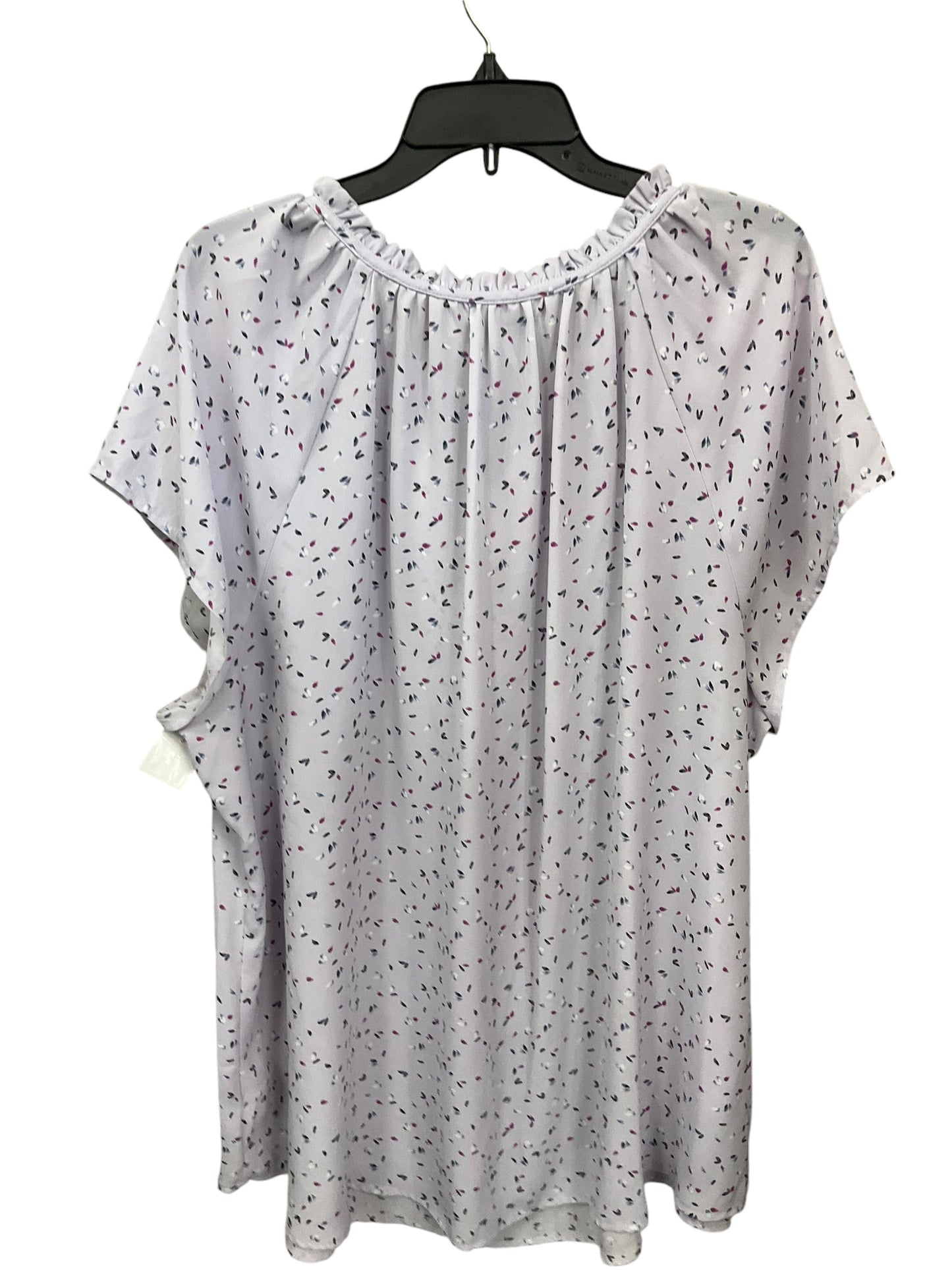 Top Short Sleeve By Croft And Barrow In Purple, Size: 3x