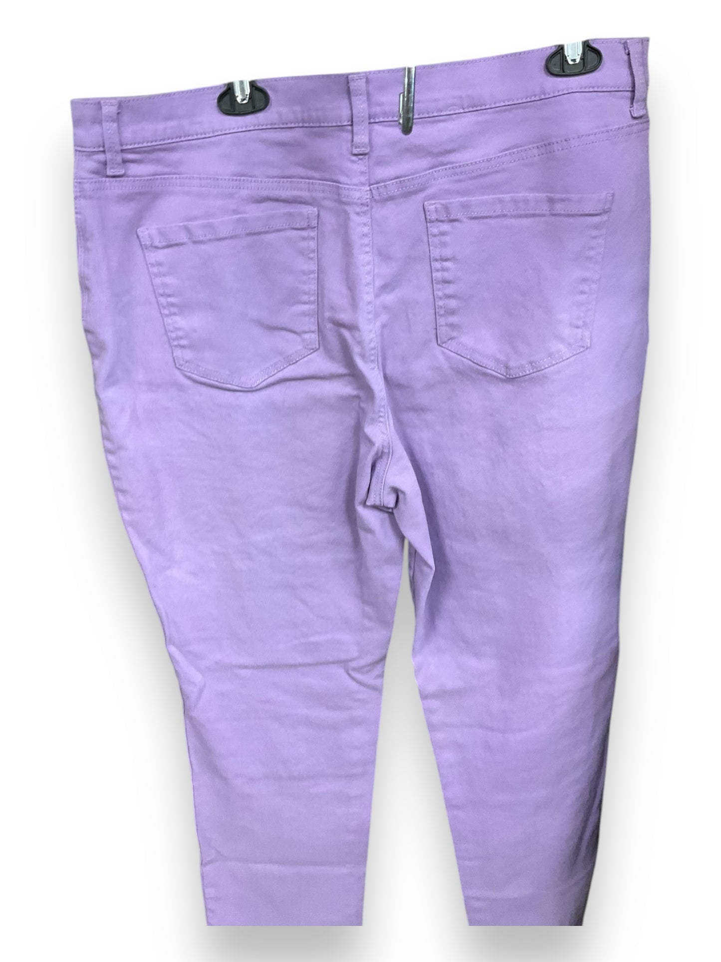 Jeans Skinny By Gloria Vanderbilt In Purple, Size: 18