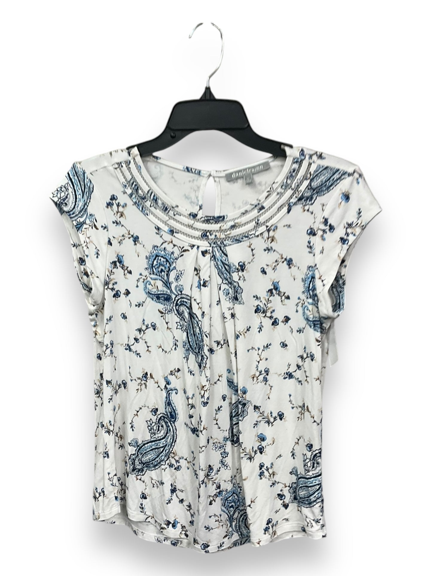 Top Short Sleeve By Daniel Rainn In Floral Print, Size: Sp