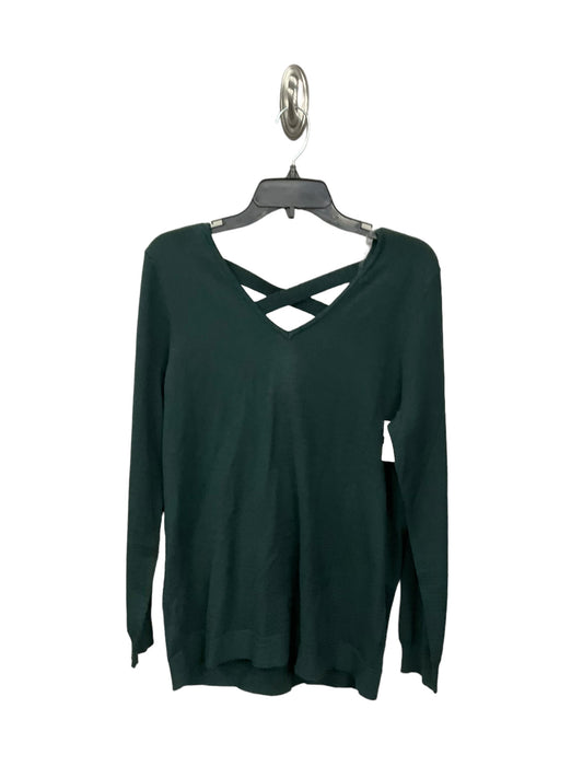 Sweater By Clothes Mentor In Green, Size: L