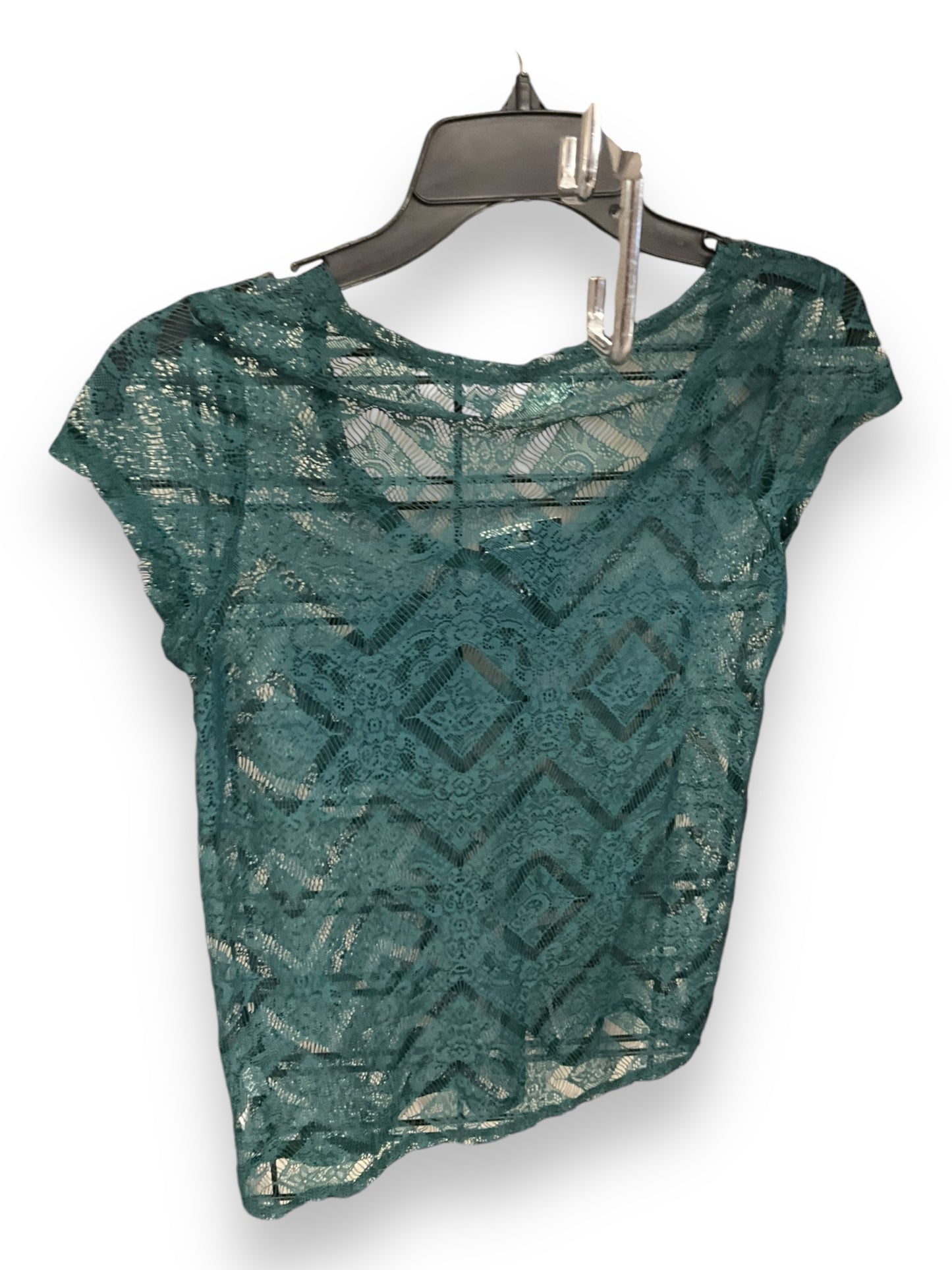 Top Short Sleeve Basic By Kimichi Blue In Green, Size: Xs