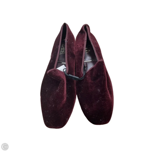 Shoes Flats By Zara In Maroon, Size: 10