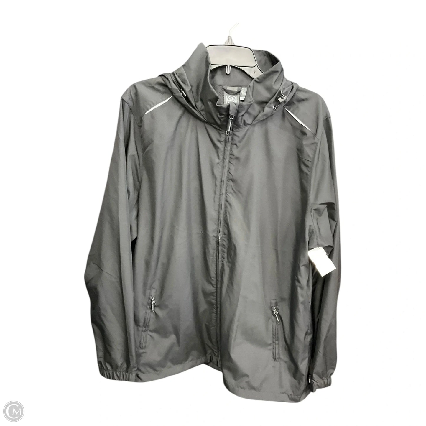 Jacket Windbreaker By Clothes Mentor In Black, Size: 2x