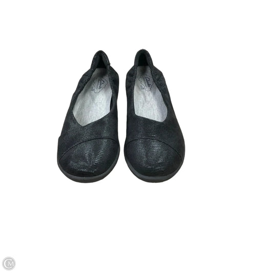 Shoes Flats By Clarks In Black, Size: 8.5