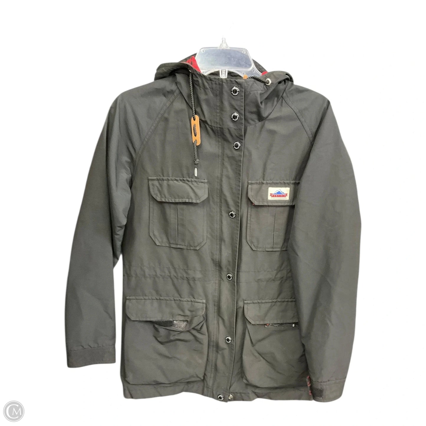 Jacket Utility By Clothes Mentor In Black, Size: S