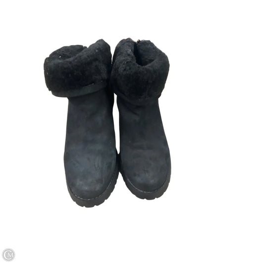 Boots Ankle Heels By Steve Madden In Black, Size: 6.5