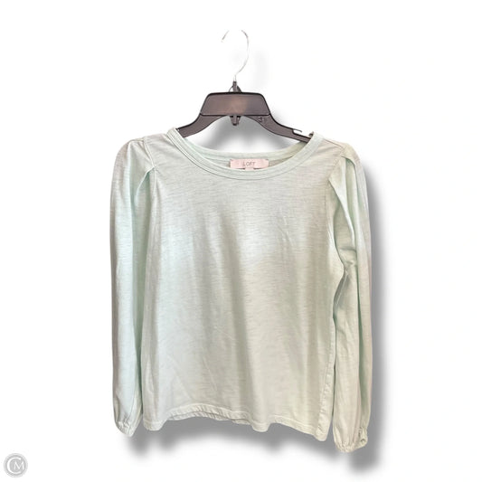 Top Long Sleeve By Loft In Green, Size: S