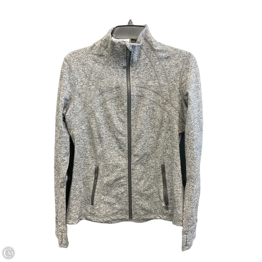 Athletic Jacket By Lululemon In Grey, Size: 12