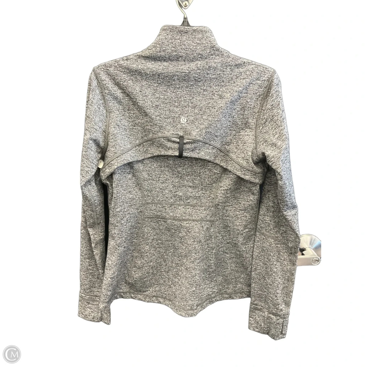 Athletic Jacket By Lululemon In Grey, Size: 12