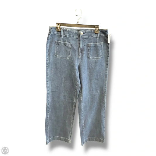 Jeans Wide Leg By Talbots In Blue Denim, Size: 10