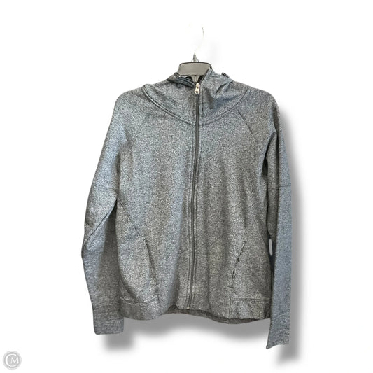 Athletic Jacket By Kyodan In Grey, Size: M