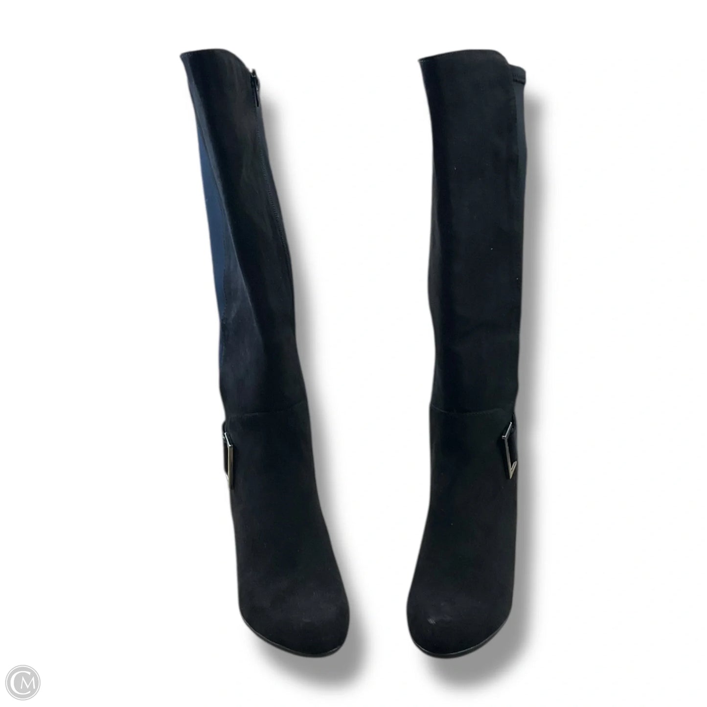 Boots Mid-calf Heels By Kelly And Katie In Black, Size: 7.5