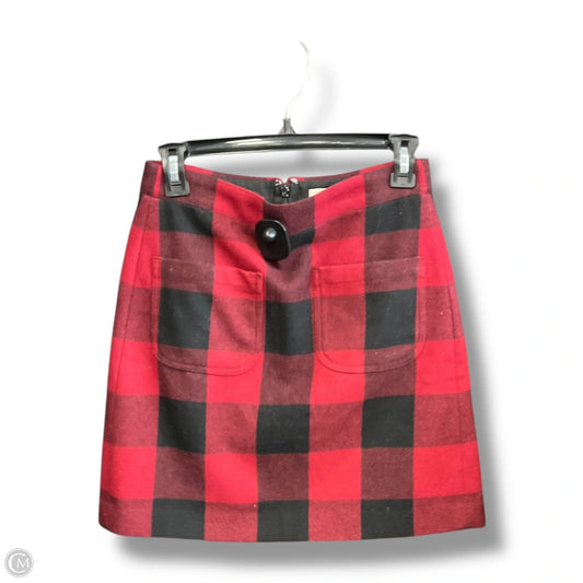 Skirt Midi By J. Crew In Plaid Pattern, Size: Xs