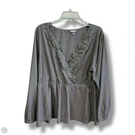 Top Long Sleeve By Torrid In Black, Size: 3x