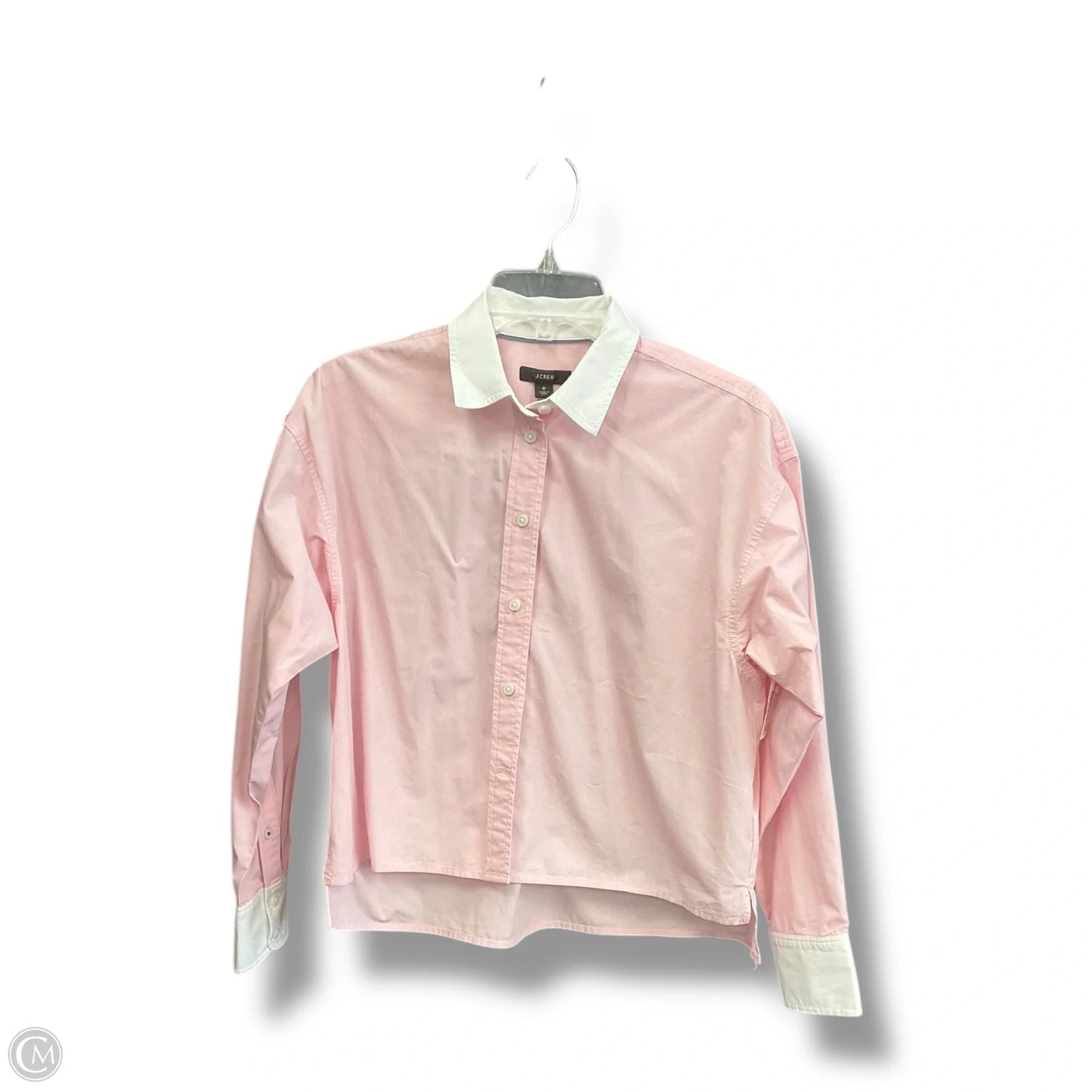 Blouse Long Sleeve By J. Crew In Pink, Size: 6