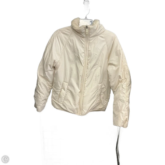 Jacket Faux Fur & Sherpa By Clothes Mentor In Cream, Size: S