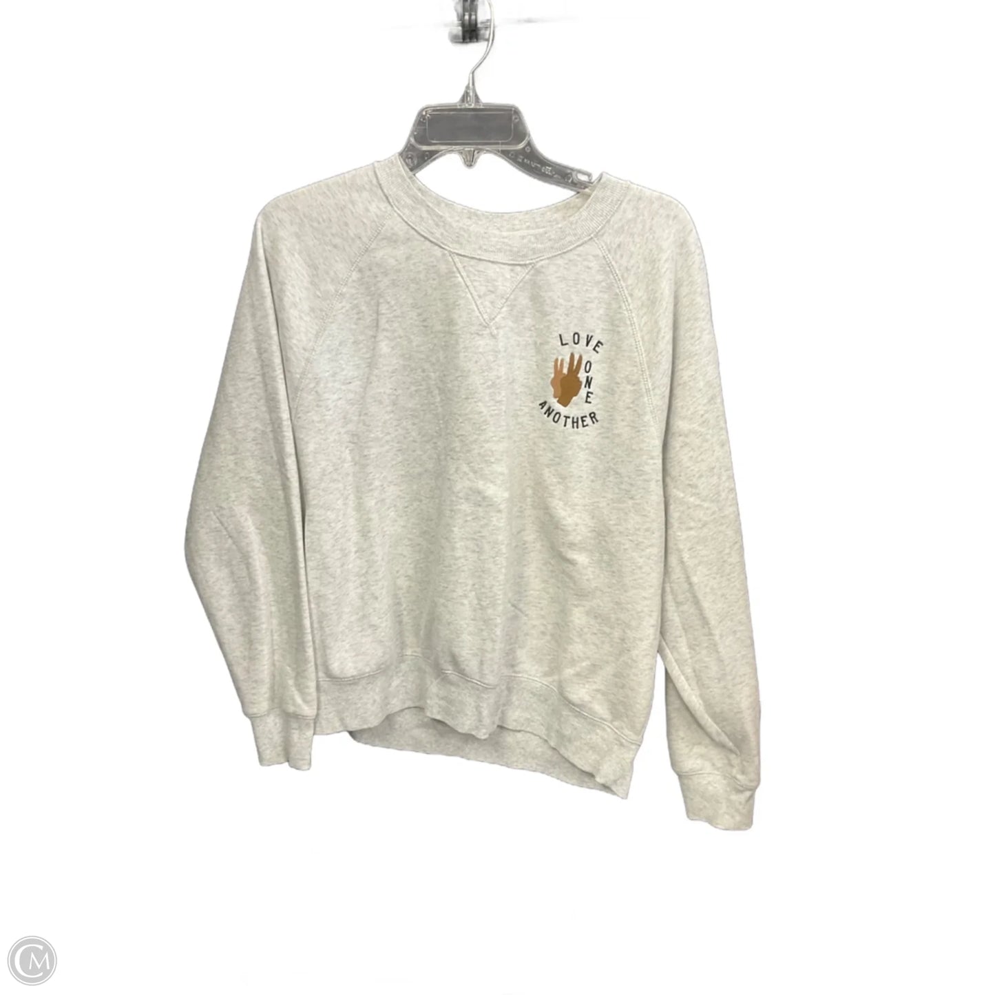 Sweatshirt Crewneck By Old Navy In Grey, Size: L