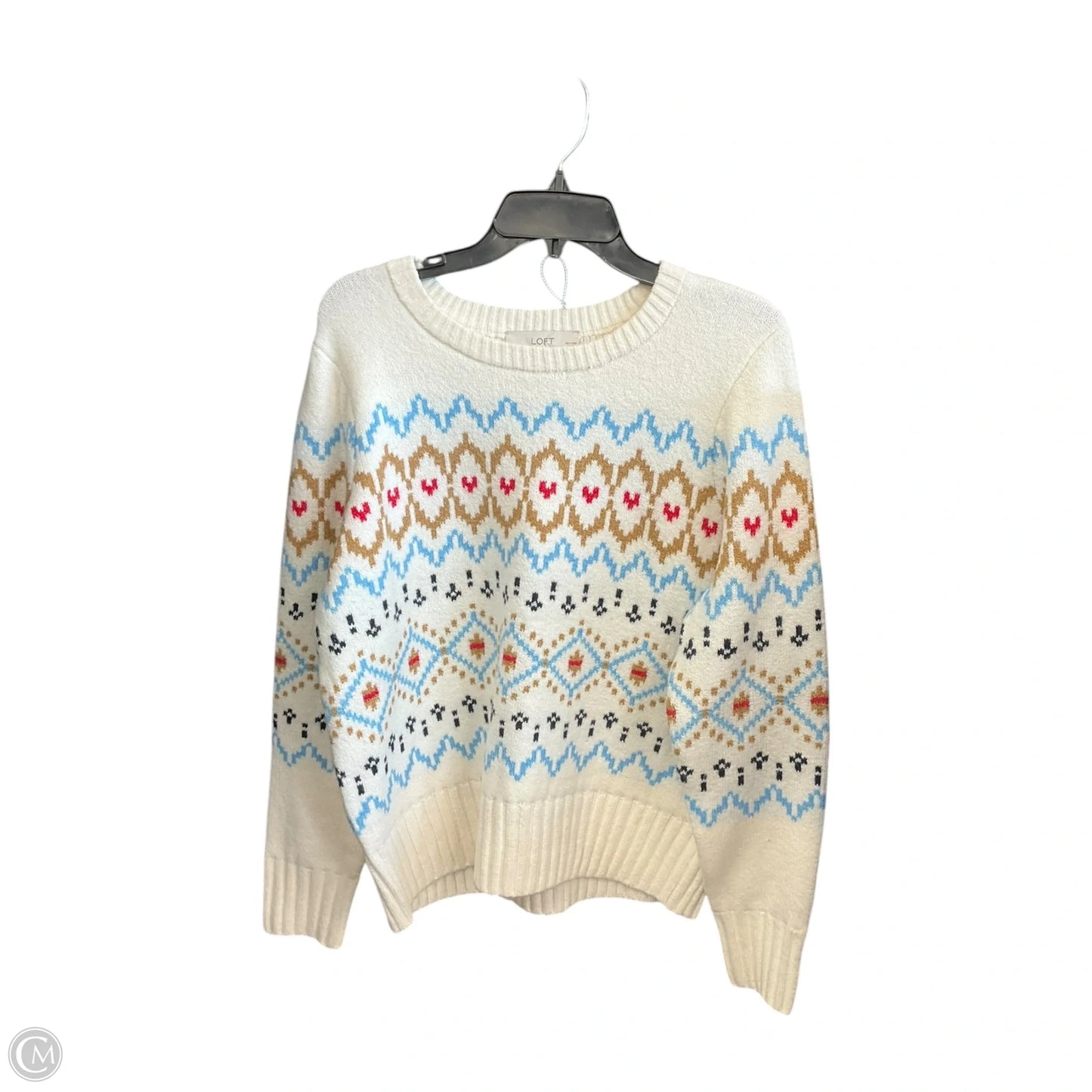 Sweater By Loft In Multi-colored, Size: Lp
