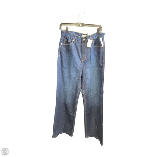 Jeans Wide Leg By Loft In Blue Denim, Size: 8