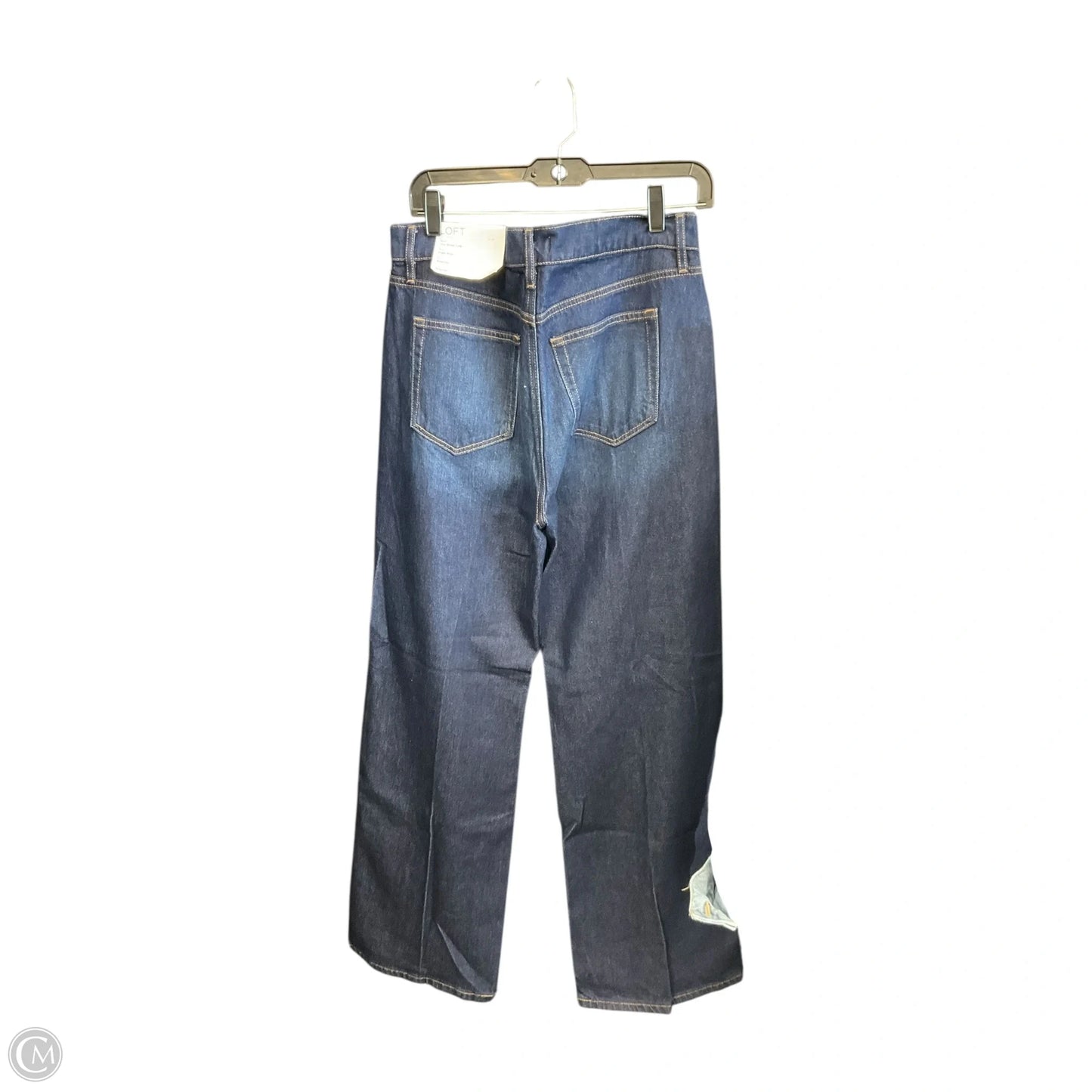 Jeans Wide Leg By Loft In Blue Denim, Size: 8