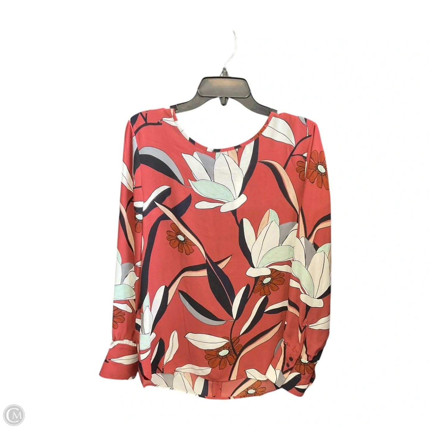 Top Long Sleeve By Ann Taylor In Multi-colored, Size: M