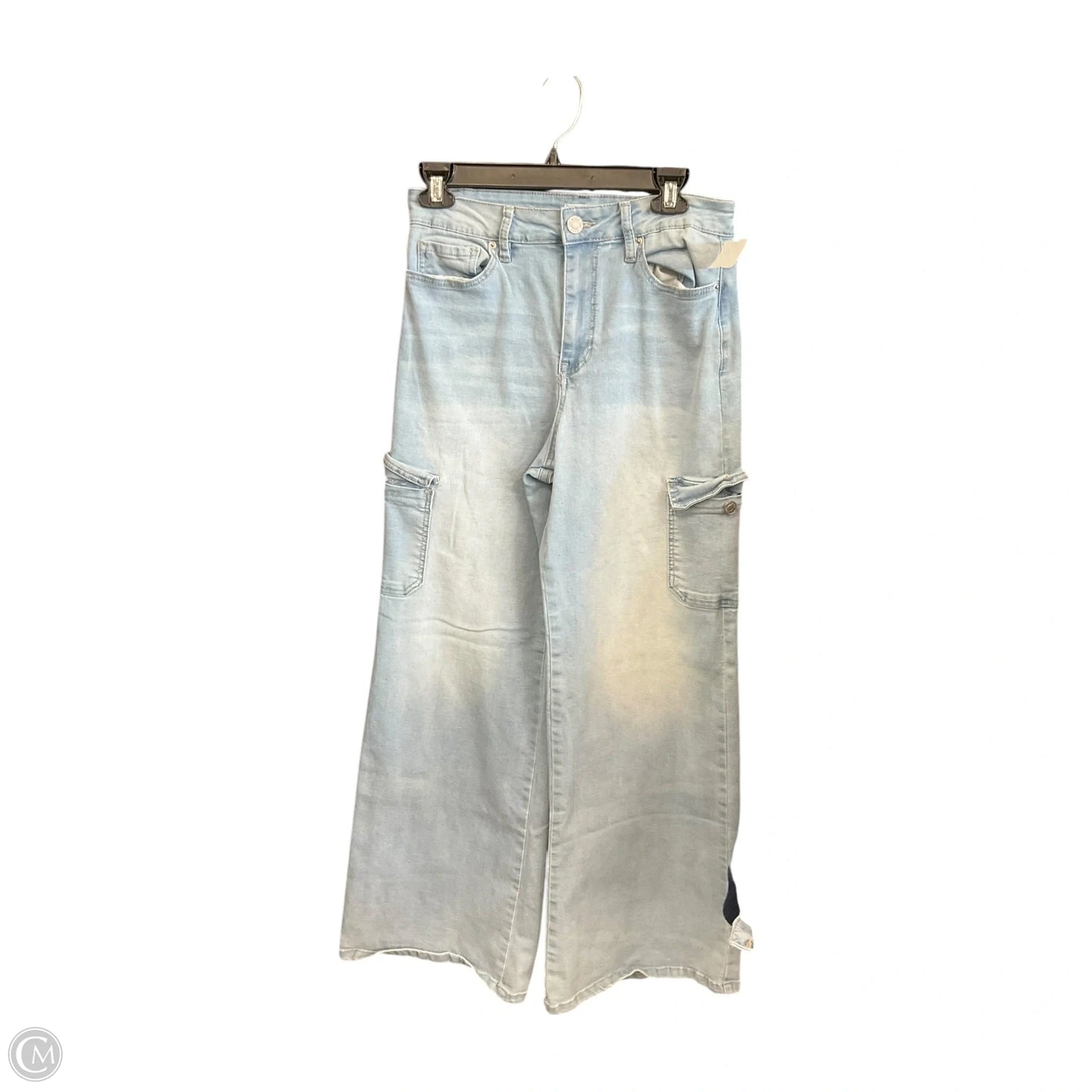 Jeans Wide Leg By Ymi In Blue Denim, Size: L