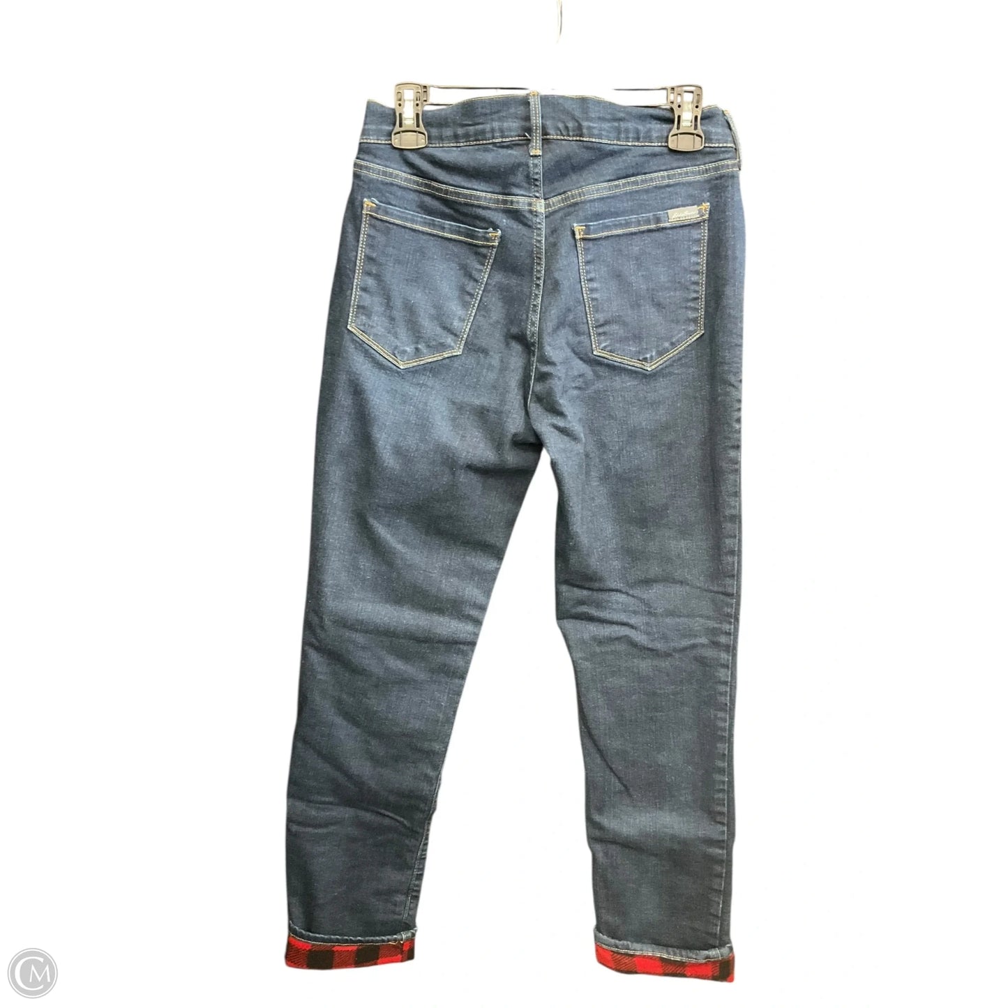 Jeans Straight By Eddie Bauer In Blue Denim, Size: 4