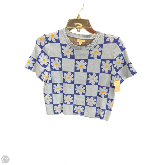 Top Short Sleeve By Debut In Blue, Size: L