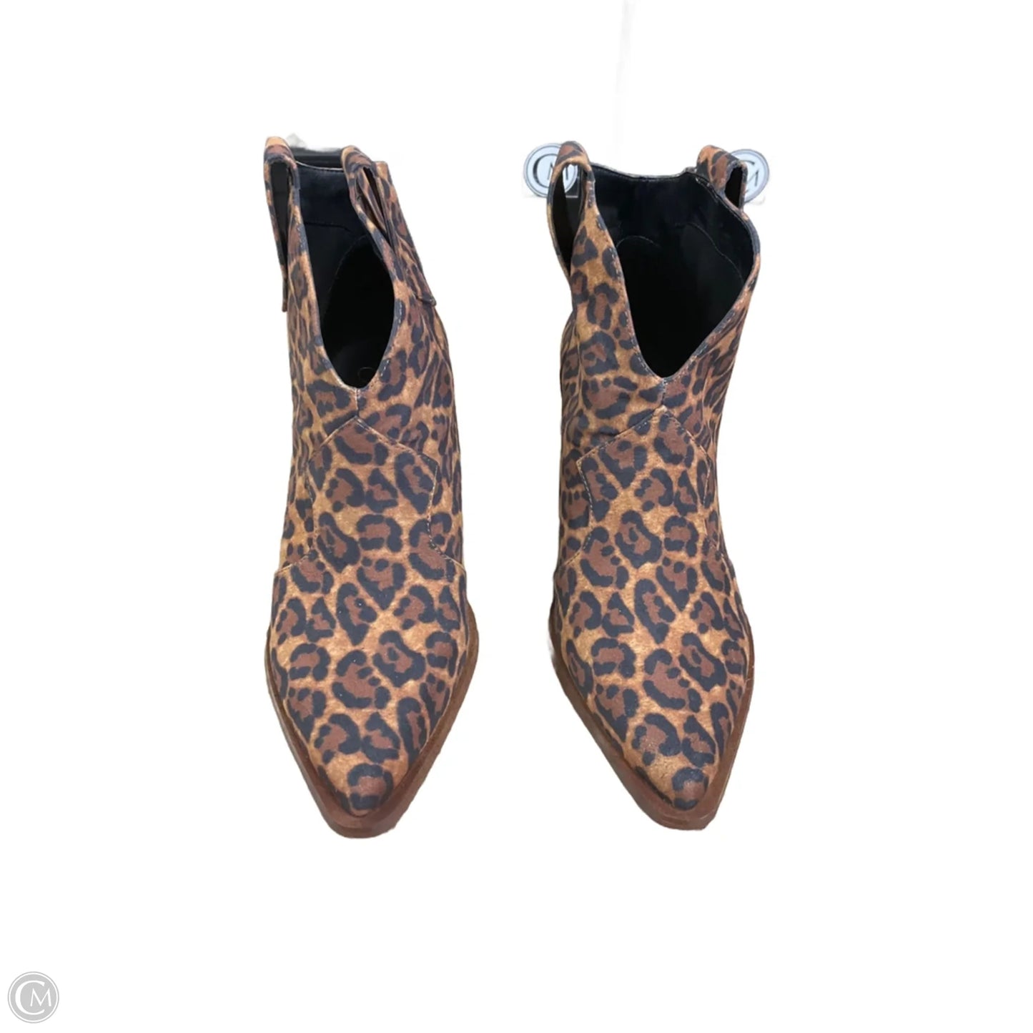 Boots Ankle Heels By Jessica Simpson In Animal Print, Size: 9.5