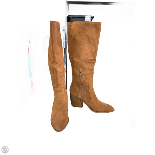 Boots Mid-calf Heels By Steve Madden In Brown, Size: 9.5