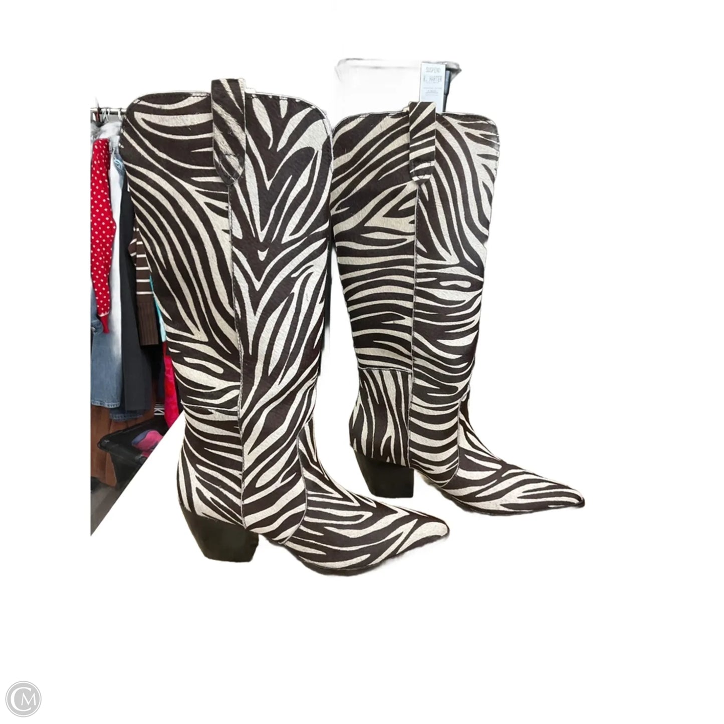 Boots Mid-calf Heels By Matisse In Zebra Print, Size: 9.5