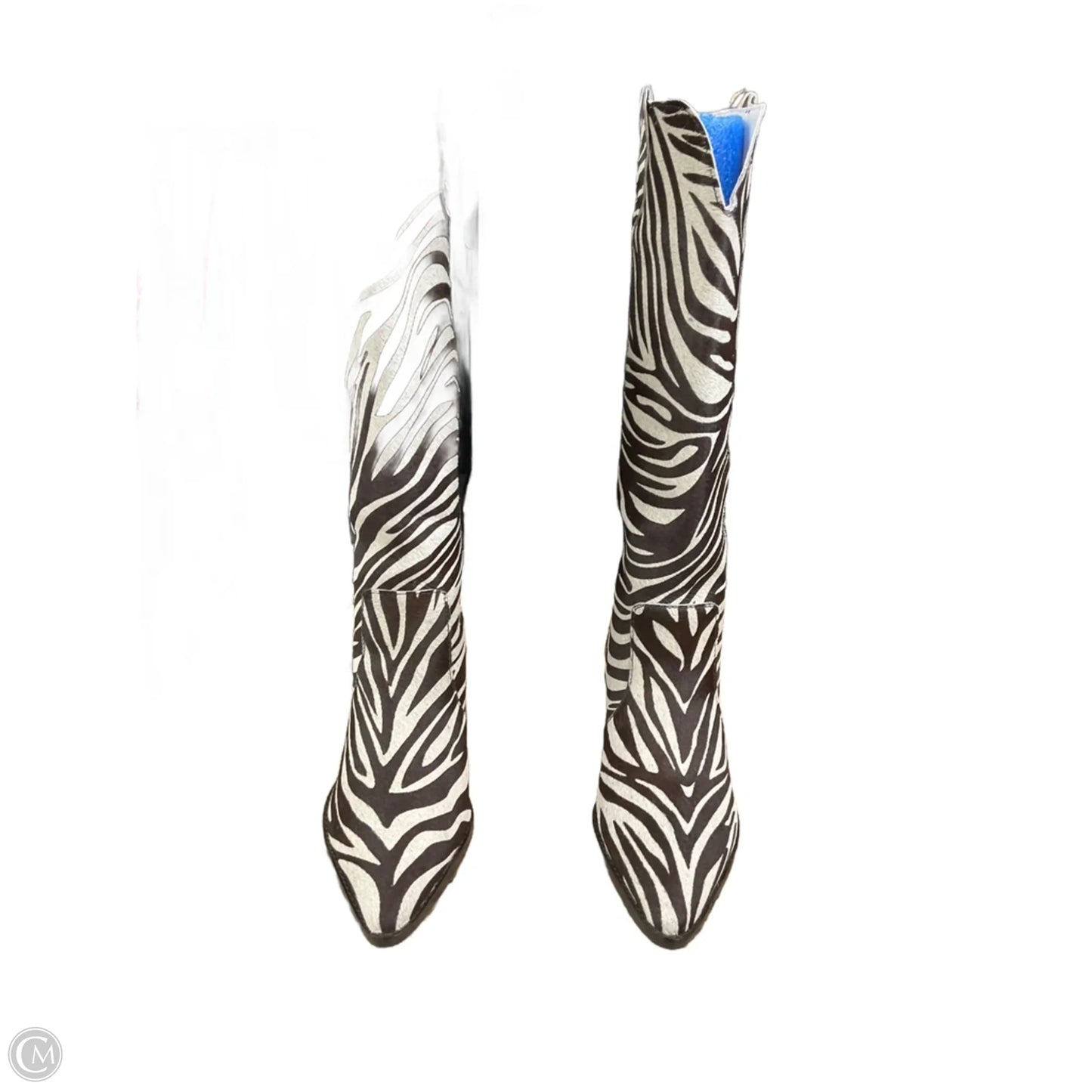 Boots Mid-calf Heels By Matisse In Zebra Print, Size: 9.5