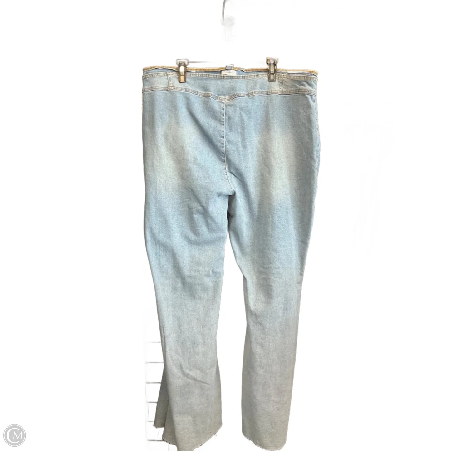 Jeans Flared By Forever 21 In Blue Denim, Size: 20