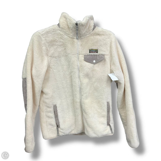 Jacket Fleece By L.l. Bean In Ivory, Size: S