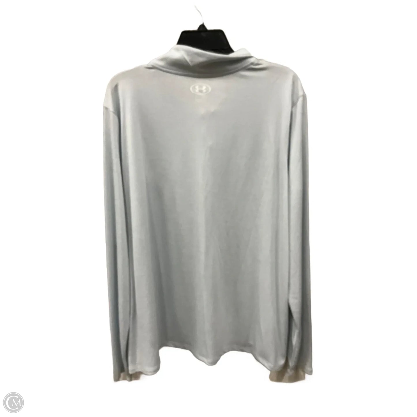 Athletic Top Long Sleeve Collar By Under Armour In Blue, Size: 2x