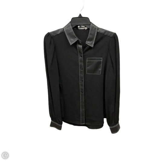 Top Long Sleeve Designer By Karl Lagerfeld In Black, Size: Sp