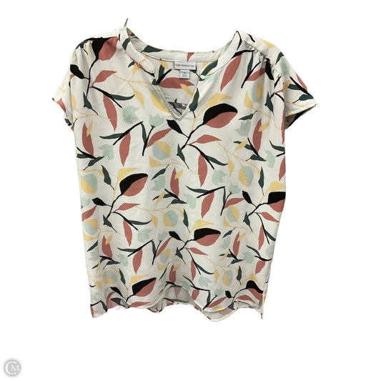 Top Sleeveless By Liz Claiborne In Floral Print, Size: Xl