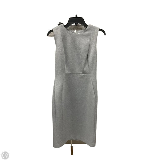 Dress Casual Midi By Calvin Klein In Grey, Size: 6